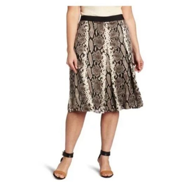 Jones New York Collection gray snake print Skirt Sz 4 - Picture 1 of 12